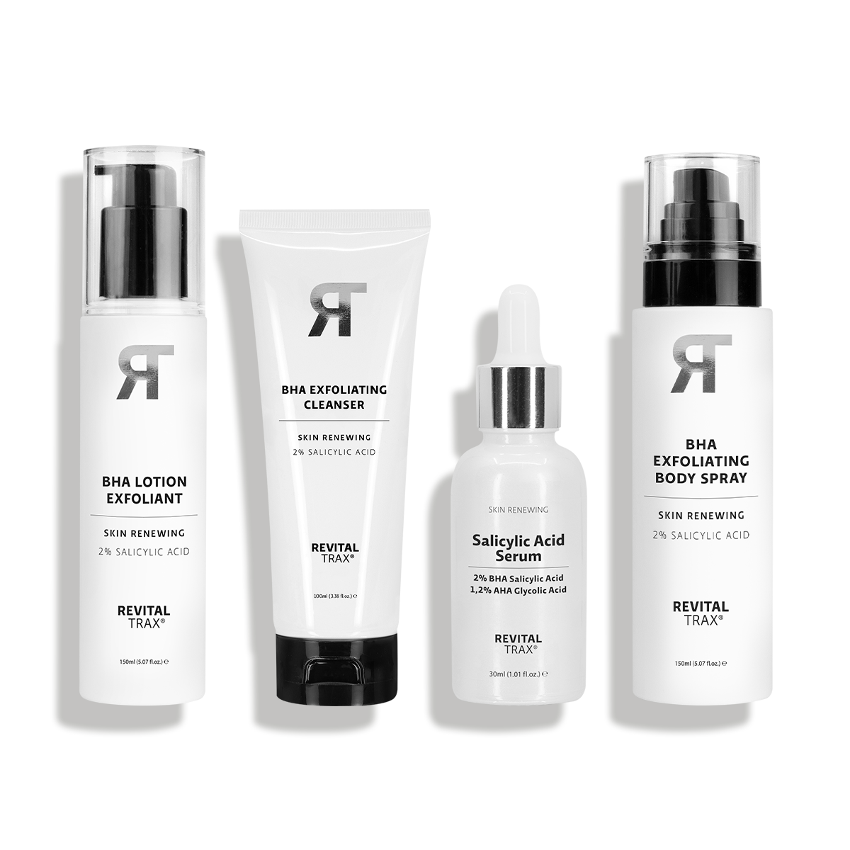 BHA Set: Cleanser + Serum + Lotion Exfoliant + Body Spray